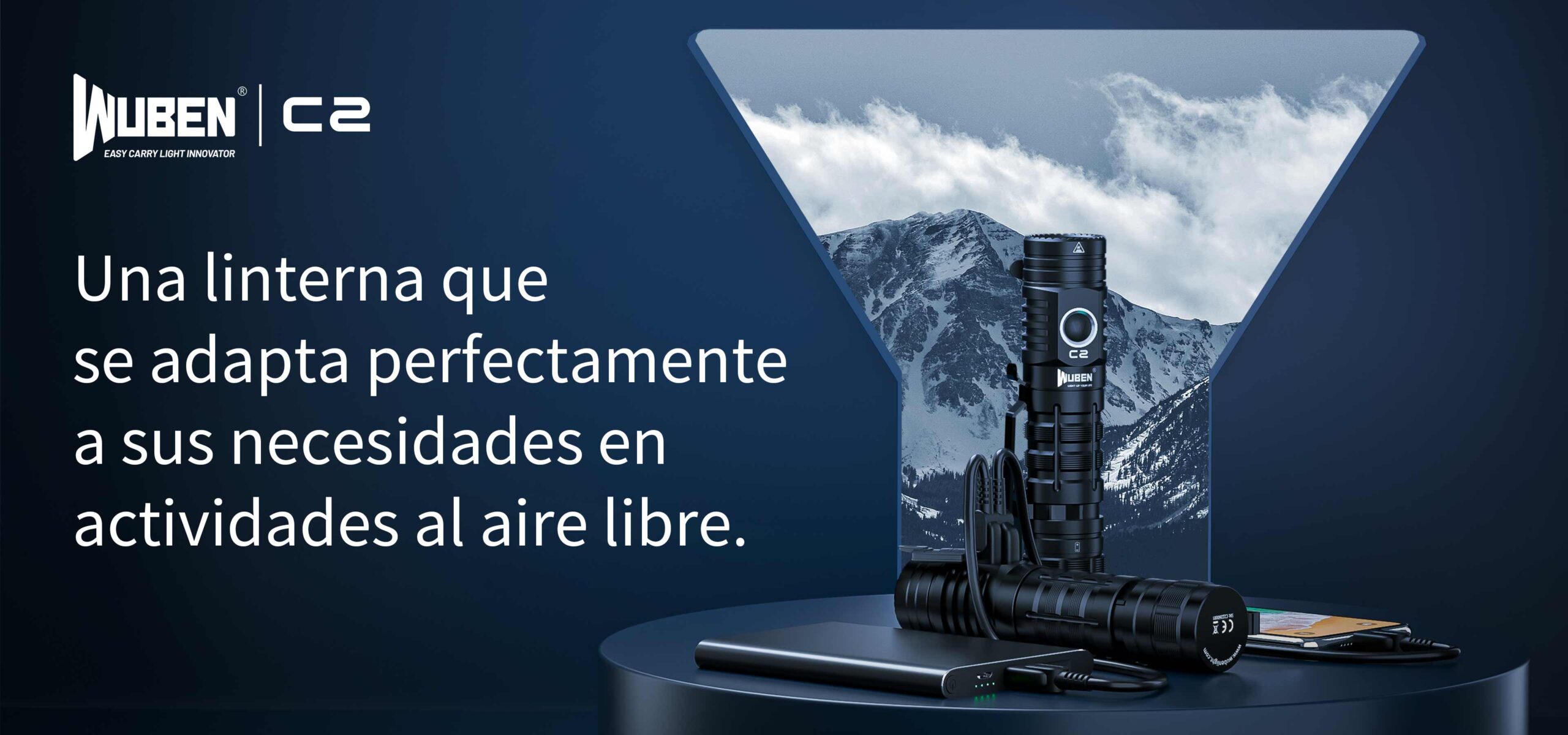 wuben C2 linterna potente